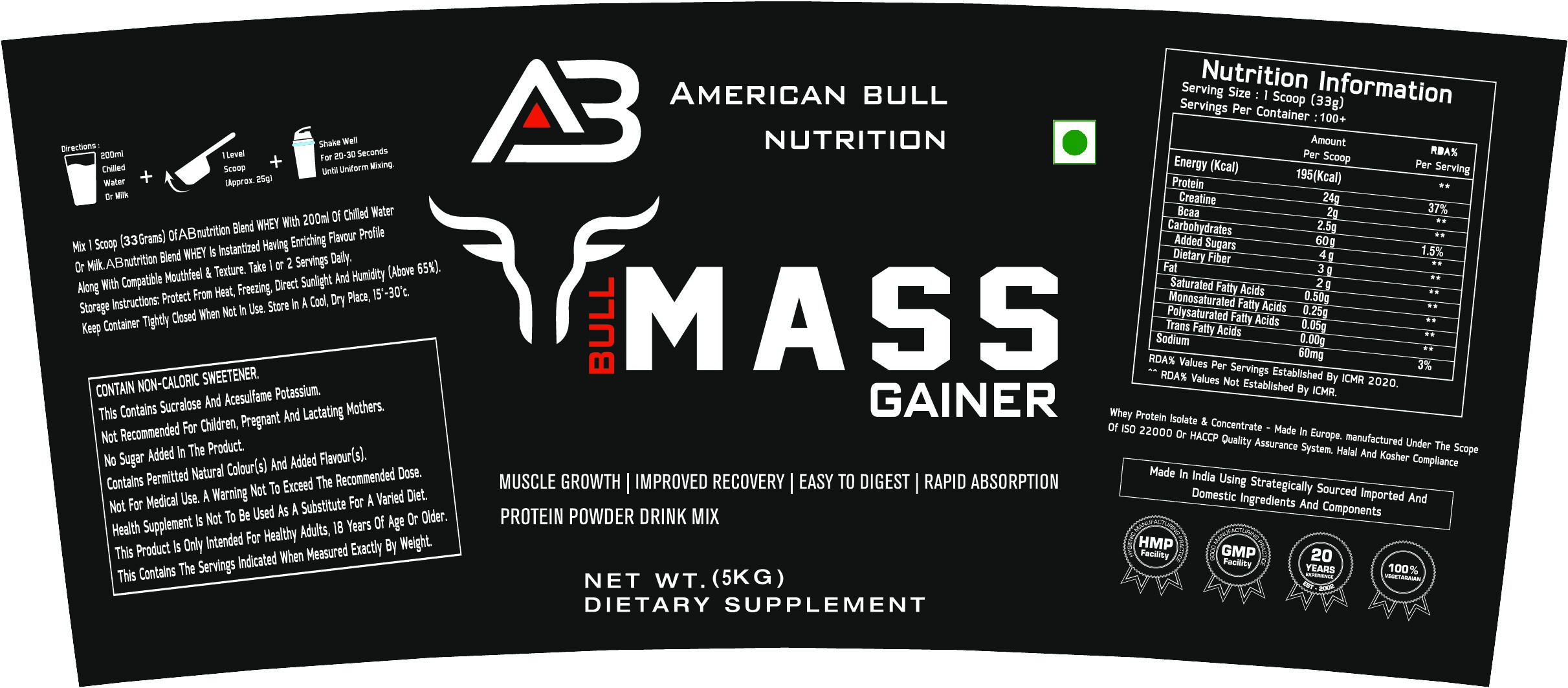 Mass gainer 5kg