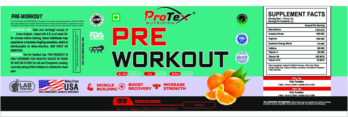 PRE-WORKOUT 250 G