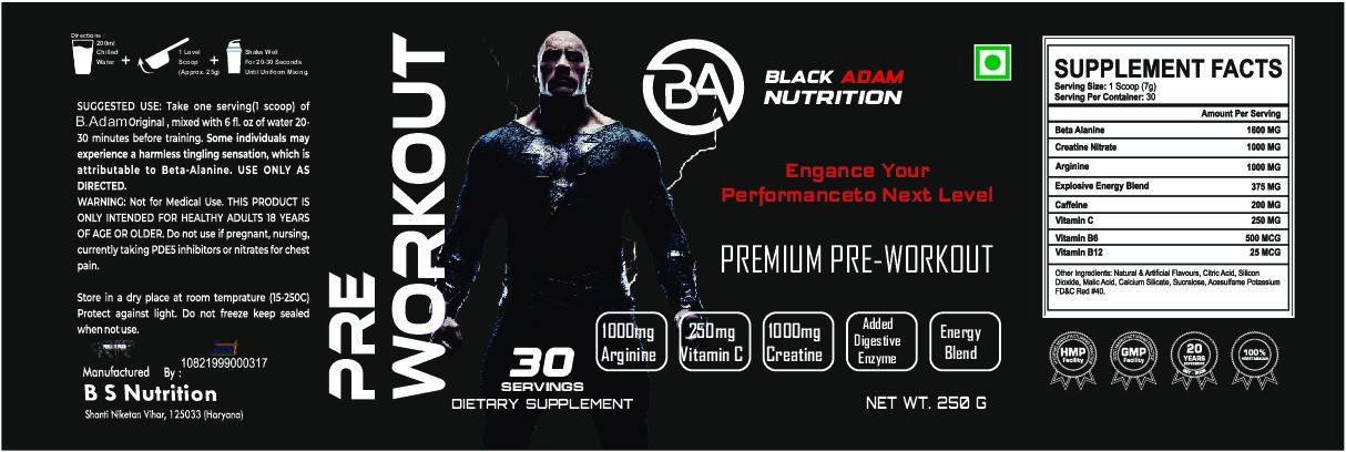 PRE-WORKOUT 250 G