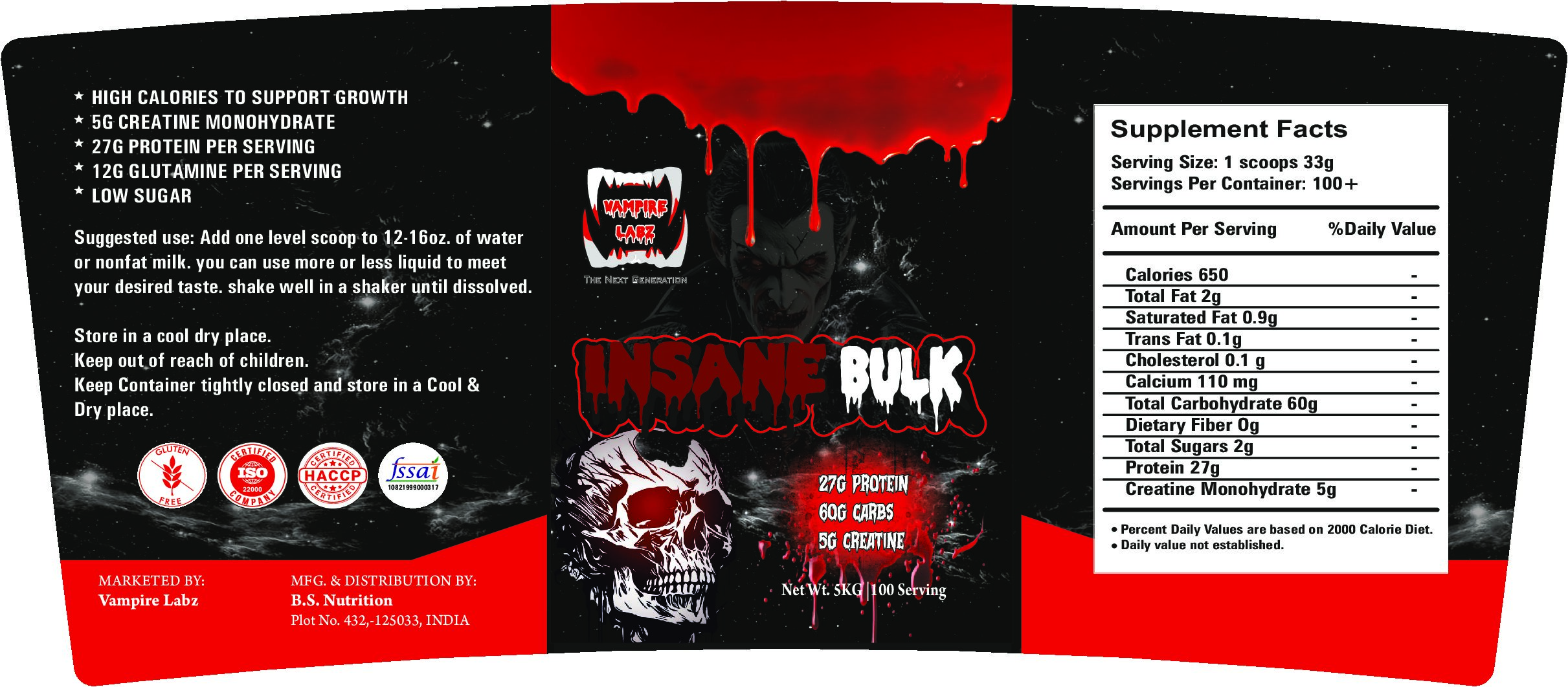 Insane bulk 5kg